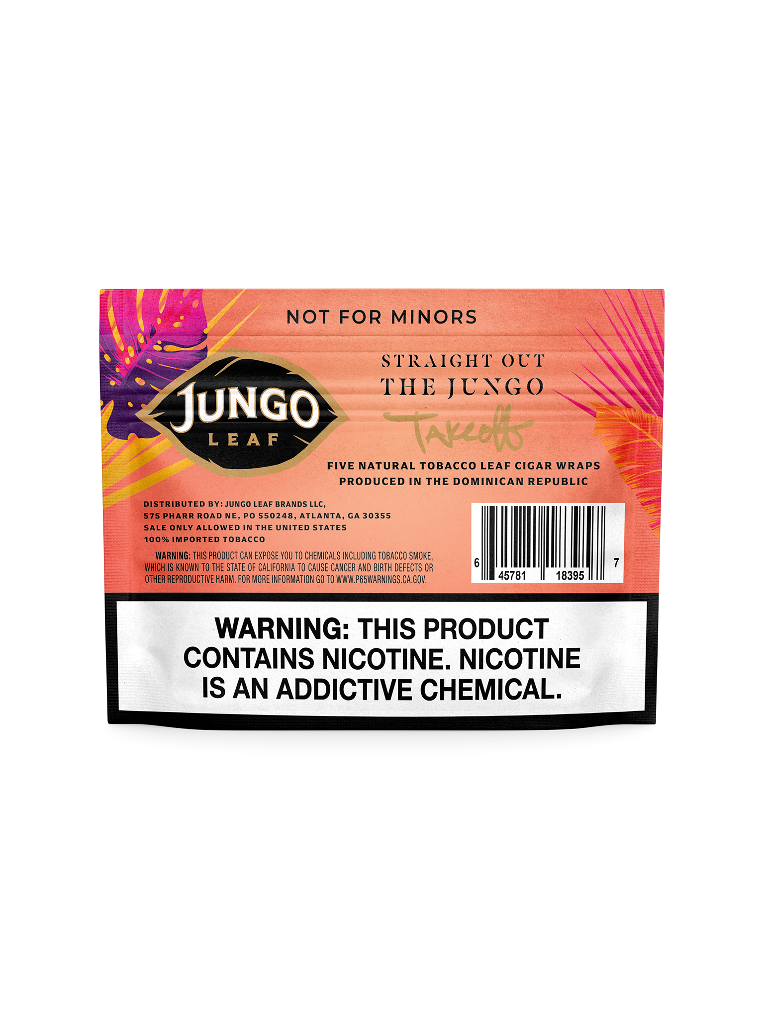 Jungo Leaf Cuts | Peach | Single